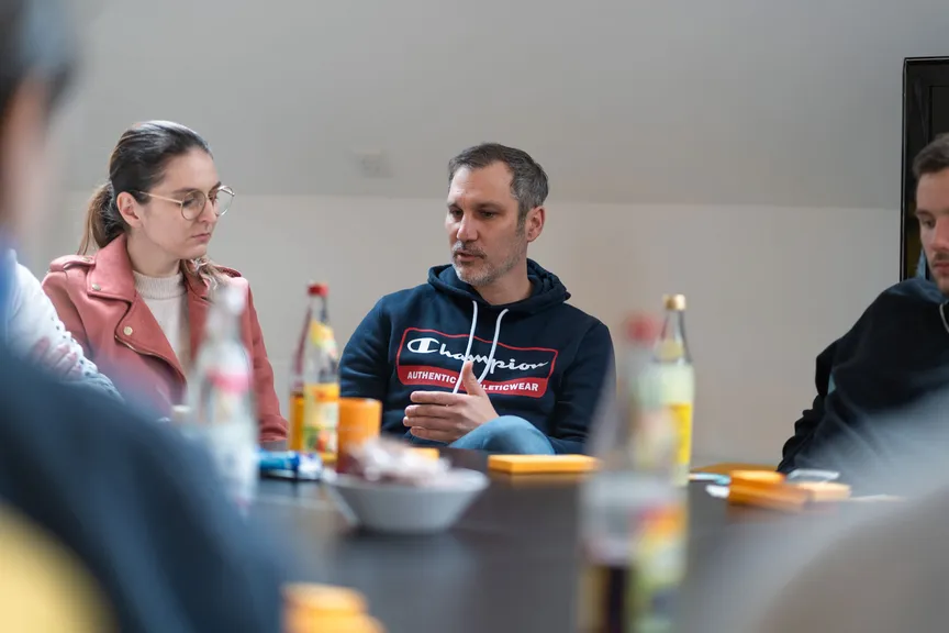 Geschäftsführer Thomas Franz und Art Director Brigitte Hegen